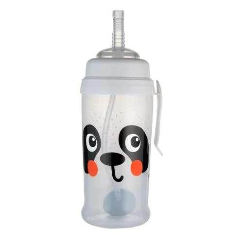 Canpol csöpögésmentes kulacs súlyozott szívószállal 350 ml BabiesBoo panda - 56/510