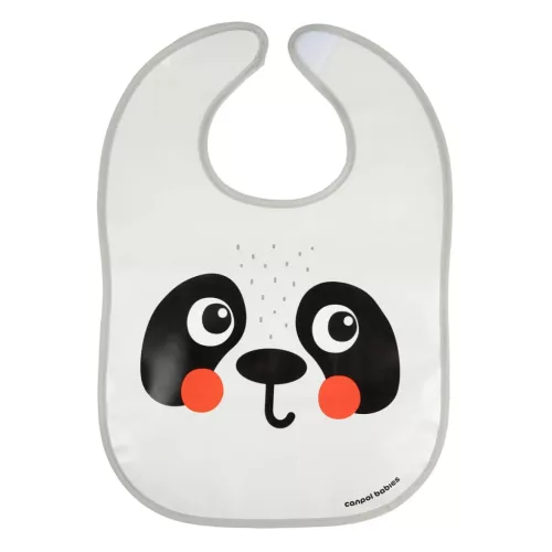 Canpol BabiesBoo vízhatlan előke zsebbel - Panda