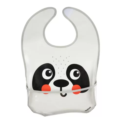 Canpol BabiesBoo vízhatlan előke zsebbel - Panda