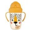 Canpol szívószálas itatópohár súlyozott szívószállal BabiesBoo gepárd 270 ml - 56/617