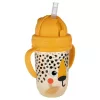 Canpol szívószálas itatópohár súlyozott szívószállal BabiesBoo gepárd 270 ml - 56/617
