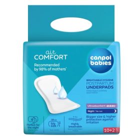   Canpol légáteresztő éjszakai egészségügyi betét 10+2 db 78/001