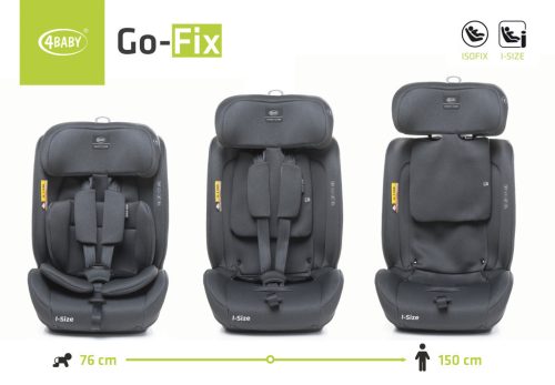 4Baby Go-Fix I-size 76-150 cm autósülés - graphite
