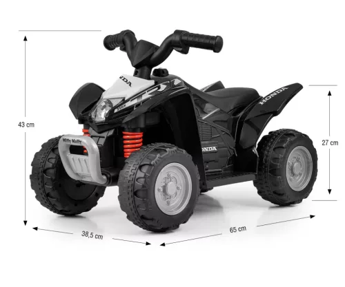 Milly Mally elektromos quad Honda ATV fekete
