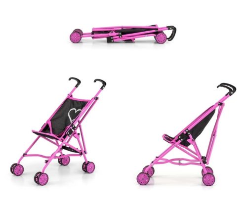 Milly Mally Julia játék babakocsi - Prestige Black