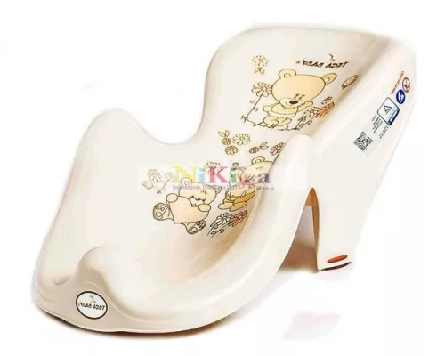 TEGA műanyag fürdetés segítő - bézs macis