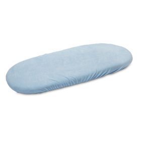 Sen frottír lepedő mózeskosár matracra 35x75 cm kék