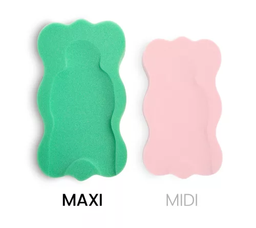 Babatartó szivacs babakádba újszülöttnek zöld - 2 db szivaccsal - midi