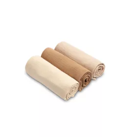 Muszlin pelenka 60x80 cm pamut 3 db - bézs egyszínű
