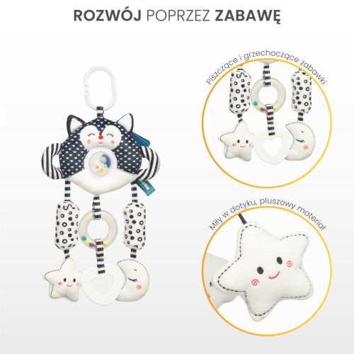 SEN black&white babakocsi játék - Cica