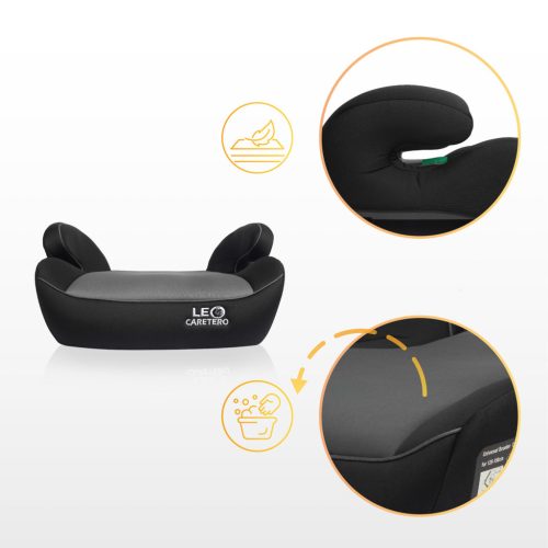 Caretero LEO ülésmagasító 125-150 cm - fekete