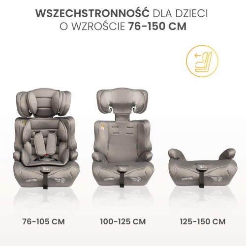 Caretero FALCON 76-150 cm autósülés - grey