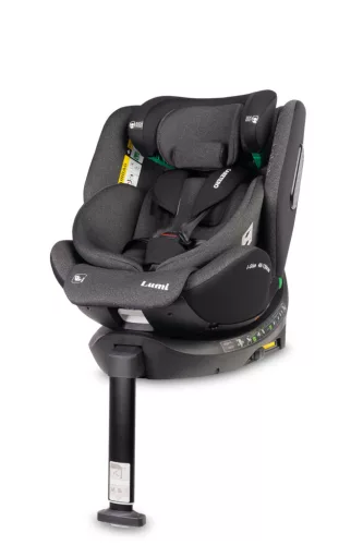 Caretero Lumi i-Size 40-150 cm autósülés - Dark Grey 
