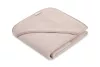 Baba kapucnis fürdőlepedő 100x100 cm - dusty pink