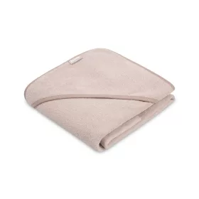 Baba kapucnis fürdőlepedő 100x100 cm - dusty pink