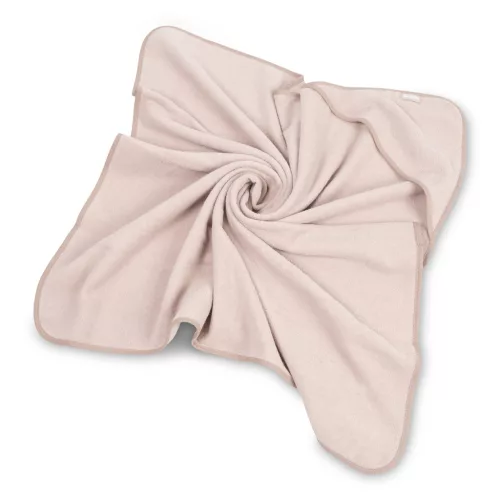 Baba kapucnis fürdőlepedő 100x100 cm - dusty pink