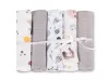 Sensillo textilpelenka 70×80 cm 5 db – Cosmos Grey