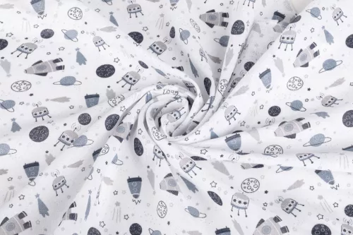 Sensillo textilpelenka 70×80 cm 5 db – Cosmos Grey