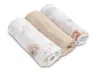 Muszlin pelenka 70x80 cm pamut 3 db - macis