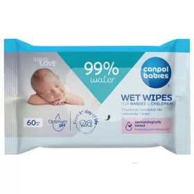   Canpol babies nedves törlőkendő 99% víztartalommal 60 db - 14/200