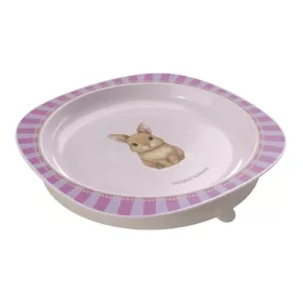   Canpol babies Woodland lapos tapadókorongos babatányér 23 cm - rózsaszín 32/403