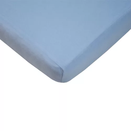 EKO lepedő gumírozott pamut 120x60 cm - kék