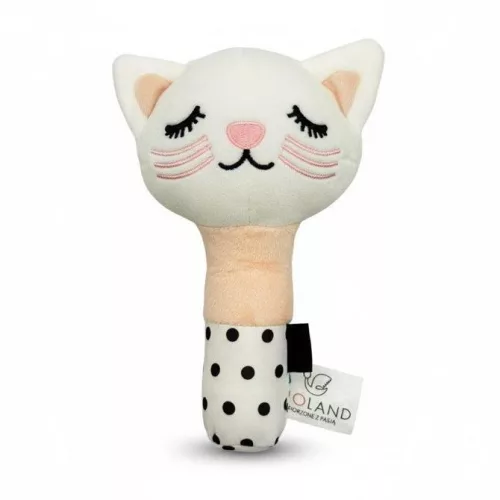 Bocioland sípoló baba játék cica 16 cm