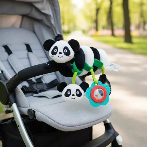 Bocioland babakocsi spirál játék panda fekete-fehér