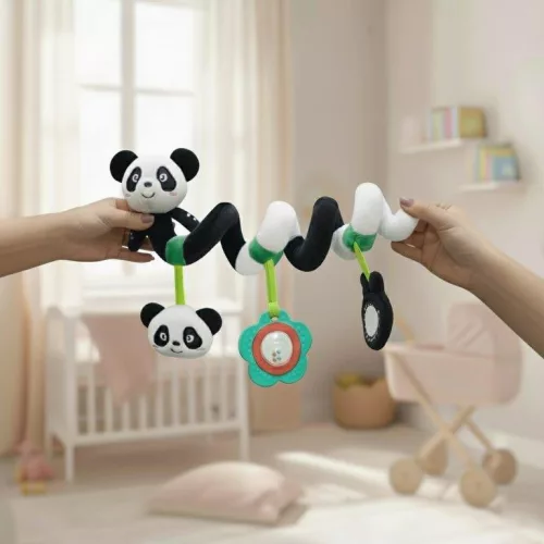 Bocioland babakocsi spirál játék panda fekete-fehér