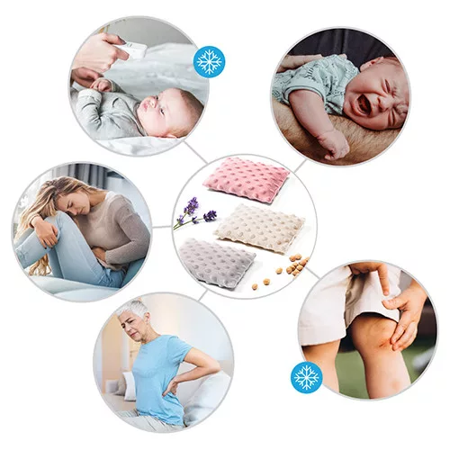 Babyono thermo párna cseresznyemaggal és levendulával - szürke 796/02