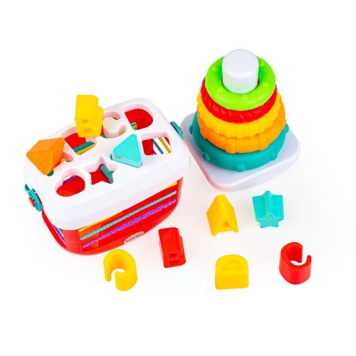 Tuli Fun 2in1 formaevő és piramis játék kicsiknek