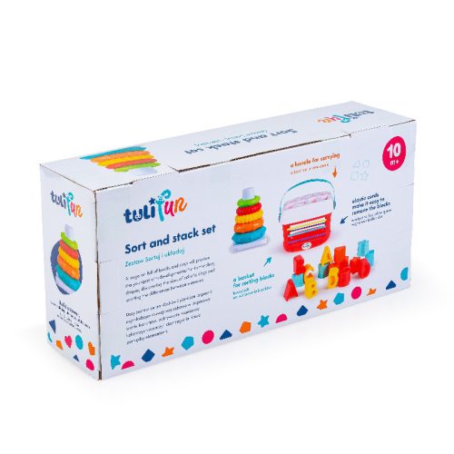 Tuli Fun 2in1 formaevő és piramis játék kicsiknek