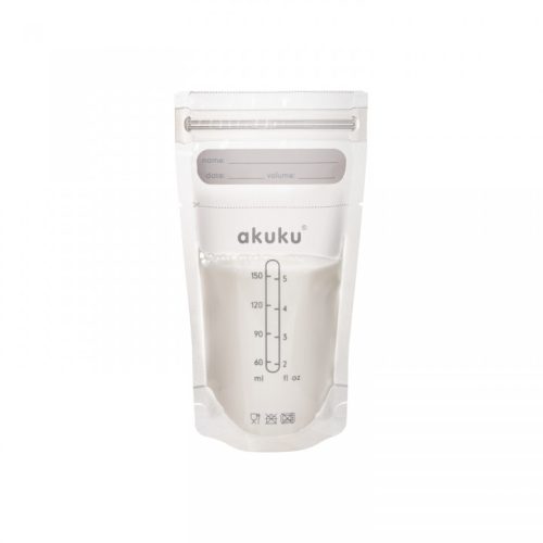 Akuku steril anyatej tároló zacskó - 150 ml - 30 db - A0011