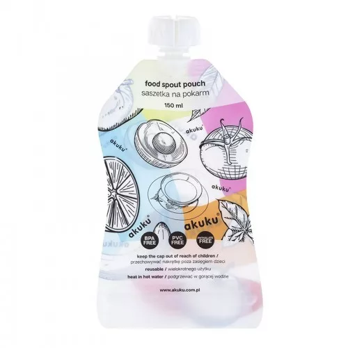 Akuku újrahasználható ételtároló tasak 5x150 ml