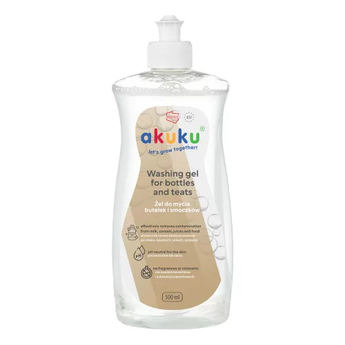 Akuku cumisüveg és cumi mosó gél 500 ml