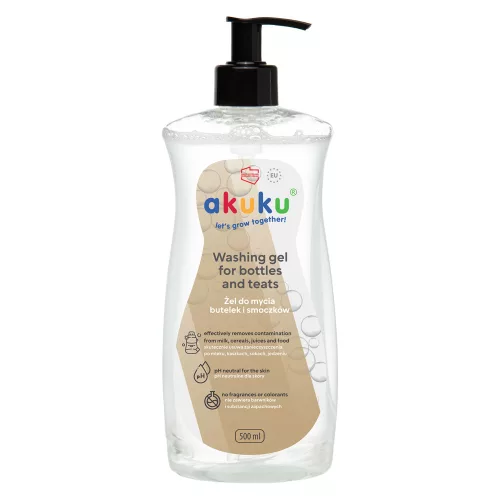 Akuku cumisüveg és cumi mosó gél 500 ml