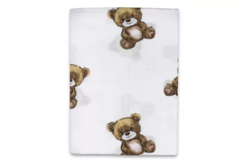 Textil babatakaró és fürdőlepedő 120x120 cm - Maci