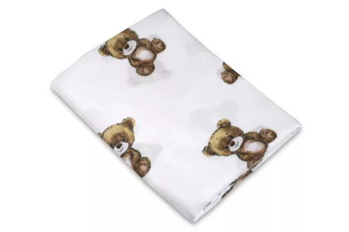 Textil babatakaró és fürdőlepedő 120x120 cm - Maci