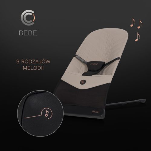 Cavoe rezgő és zenélő pihenőszék Bebe Taupe