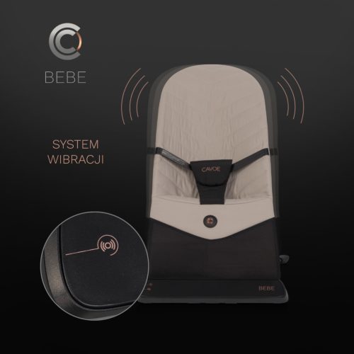 Cavoe rezgő és zenélő pihenőszék Bebe Taupe