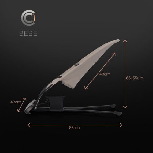 Cavoe rezgő és zenélő pihenőszék Bebe Taupe