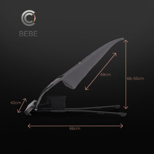 Cavoe rezgő és zenélő pihenőszék Bebe French Grey