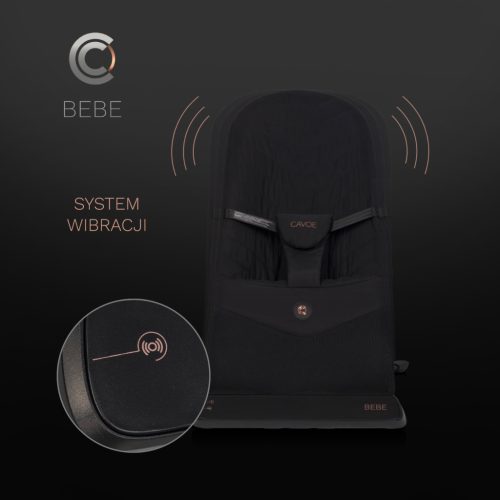 Cavoe rezgő és zenélő pihenőszék Bebe French Black