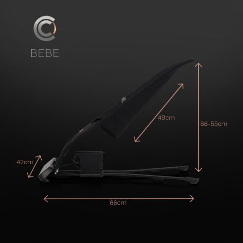Cavoe rezgő és zenélő pihenőszék Bebe French Black
