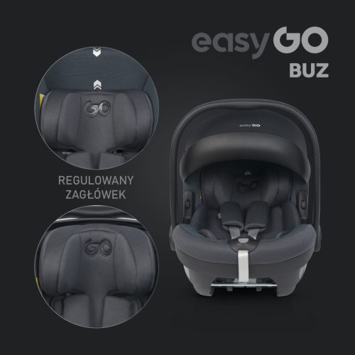EASYGO BUZ I-Size autósülés 40-87 cm - Granito