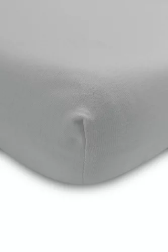 Prémium pamut gumis lepedő 120x60 cm - Deluxe szürke