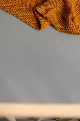 Prémium pamut gumis lepedő 120x60 cm - Deluxe szürke