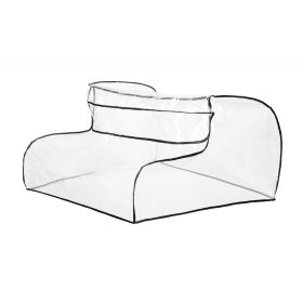 Esővédő fólia egymás melletti iker babakocsira