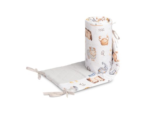 SEN Prémium duplafalú fejvédő kiságyba 180x30 cm - safari