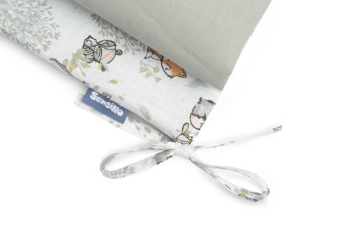 SEN Prémium duplafalú fejvédő kiságyba 180x30 cm - safari